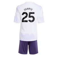 Manchester United Manuel Ugarte #25 Vonkajší Detský futbalový dres 2025-26 Krátky Rukáv (+ trenírky)